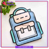 Cute School Bags Printed Plastic Ziplock Seal Goody Bag For Birthday Giveaways