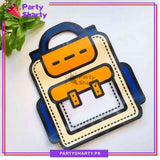 Cute School Bags Printed Plastic Ziplock Seal Goody Bag For Birthday Giveaways