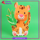 Cute Tiger Character Thermocol Standee For Jungle / Safari Theme Based Birthday Celebration and Party Decoration