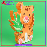 Cute Tiger Character Thermocol Standee For Jungle / Safari Theme Based Birthday Celebration and Party Decoration
