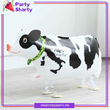 Cute Walking Cow Animal Shaped Foil Balloons For Farm / Jungle / Safari Theme Birthday Party Decoration and Celebration