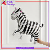 Cute Zebra Shaped Foil Balloons For Jungle / Safari / Wild One Theme Birthday Party Decoration and Celebration