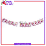 D-1 Barbie Theme Happy Birthday Card Banner For Theme Decoration and Celebration