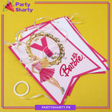 D-1 Barbie Theme Happy Birthday Card Banner For Theme Decoration and Celebration