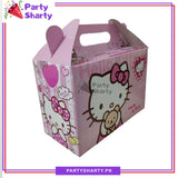 D-3 Hello Kitty Goody Boxes Pack of 10 For Hello Kitty Theme Birthday Celebrations