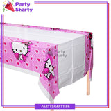 D-2 Hello Kitty Theme Table Cover for Theme Based Party and Decoration