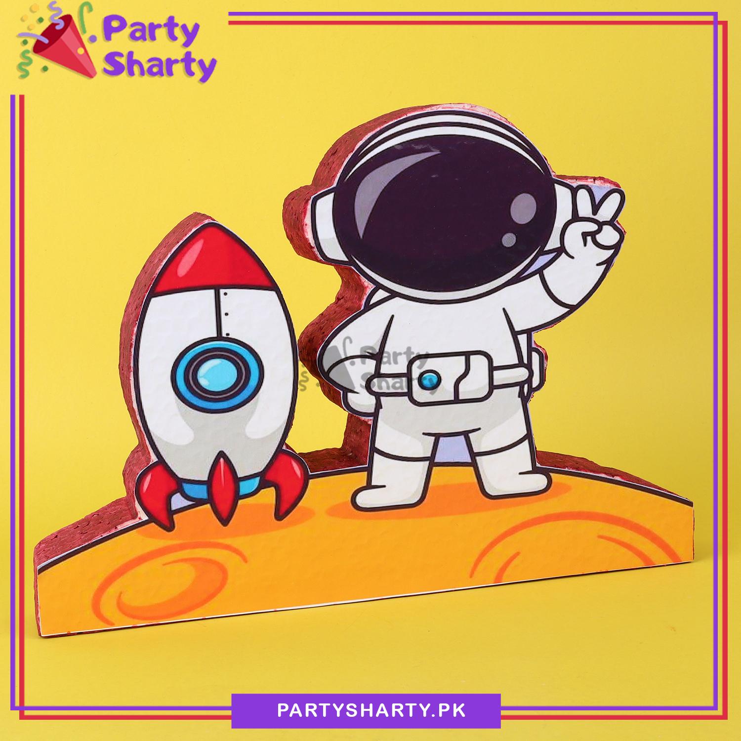 D-1 Space Theme Thermocol Standee For Outerspace Theme Based Birthday Celebration and Party Decoration