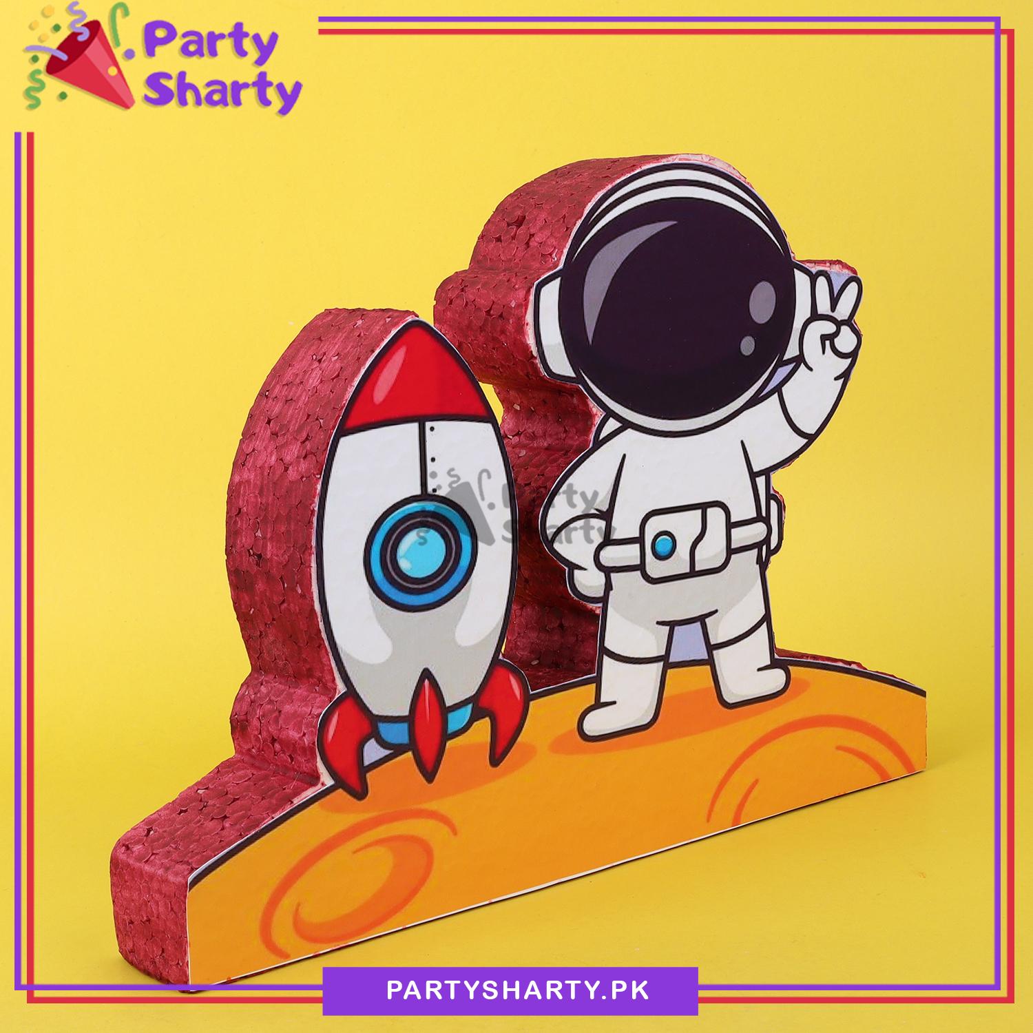 D-1 Space Theme Thermocol Standee For Outerspace Theme Based Birthday Celebration and Party Decoration