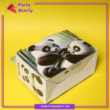 D-1 Panda Theme Goody Boxes Pack of 10 For Birthday Party and Decoration