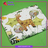D-2 5pcs/set Cute Giraffe Theme Foil Balloons For Jungle / Safari Theme Decoration and Celebration
