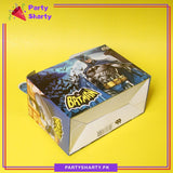 D-3 Batman Theme Goody Boxes Pack of 10 For Theme Birthday Decoration and Celebration