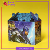 D-3 Batman Theme Goody Boxes Pack of 10 For Theme Birthday Decoration and Celebration