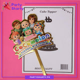 D-2 Cocomelon Card Board Material Cake Topper For Cocomelon Birthday Theme Party and Decoration