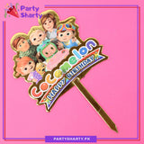 D-2 Cocomelon Card Board Material Cake Topper For Cocomelon Birthday Theme Party and Decoration