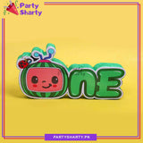 D-2 Cocomelon ONE Thermocol Standee For Cocomelon / Watermelon Theme Based First Birthday Celebration and Party Decoration