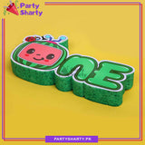 D-2 Cocomelon ONE Thermocol Standee For Cocomelon / Watermelon Theme Based First Birthday Celebration and Party Decoration