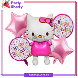 D-2 5pcs/set Hello Kitty Foil Balloons For Hello Kitty Theme Party Decoration and Celebration