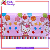D-1 Hello Kitty Theme Table Cover for Birthday Party and Decoration