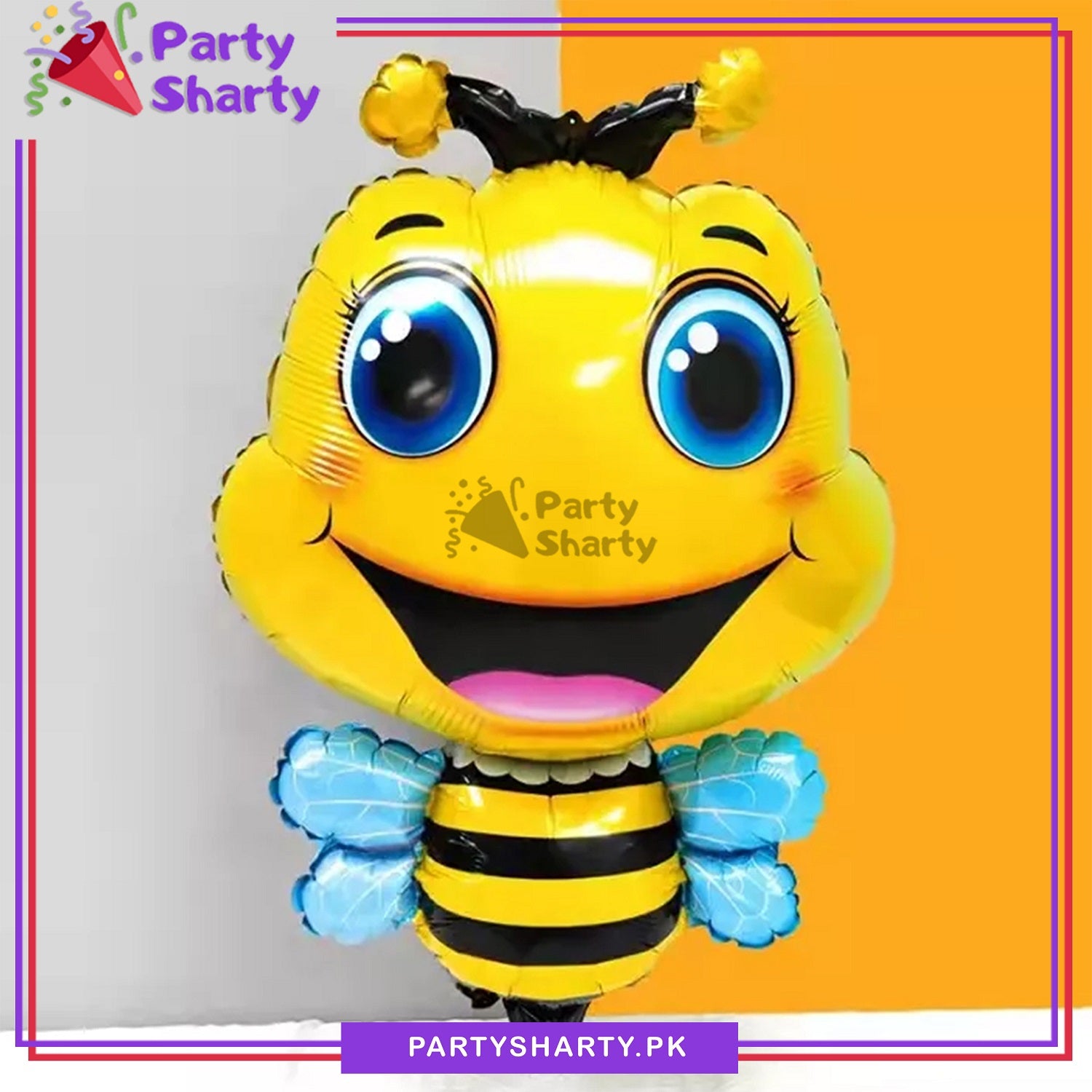 D-2 Honey Bee / Bubble Bee Foil Balloon For Birthday Party Decoration And Celebration
