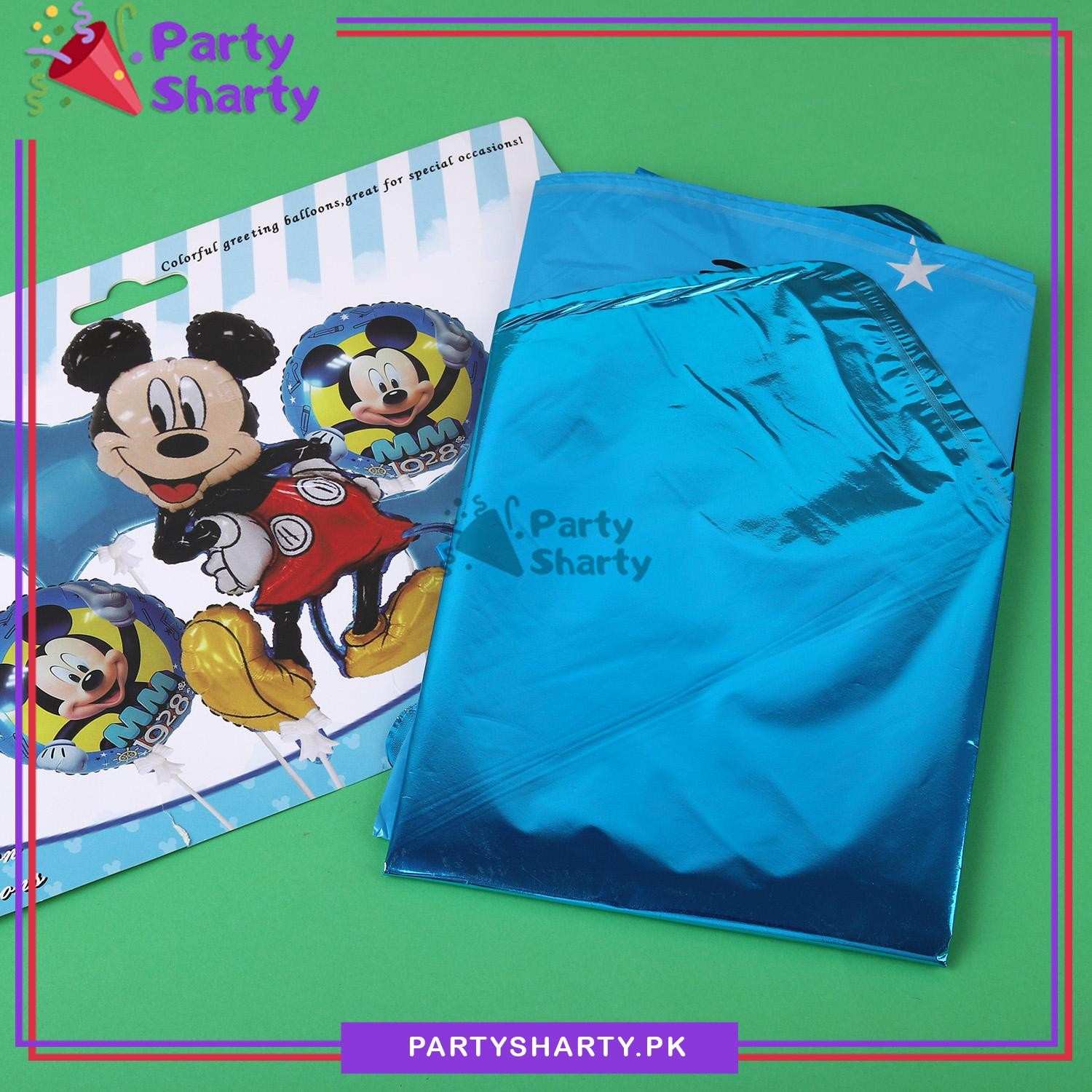 D-2 Stylish Mickey Mouse Cartoon Foil Balloon Set - 5 Pieces For Birthday Party Decoration