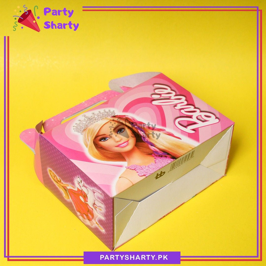 D-2 Pink Barbie Theme Goody Boxes Pack of 10 For Barbie Theme Giveaways