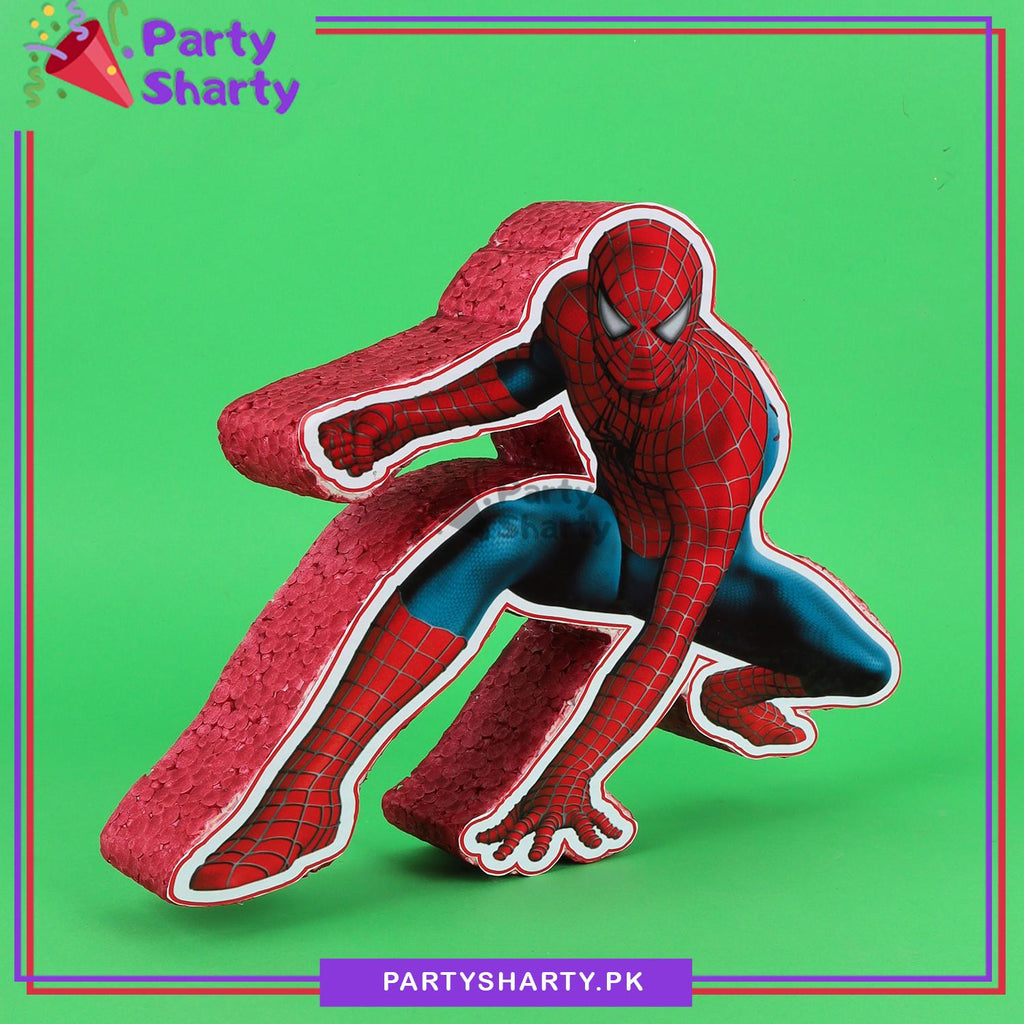 D2 Spiderman Character Thermocol Standee For Spiderman Theme Based Bi