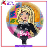 D-2 18inches Barbie Round Foil Balloons For Barbie Theme Party Decoration and Celebration