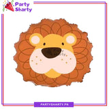 D-2 Cute Lion Head Shaped Foil Balloons For Jungle / Safari / Wild One Theme Birthday Party Decoration and Celebration