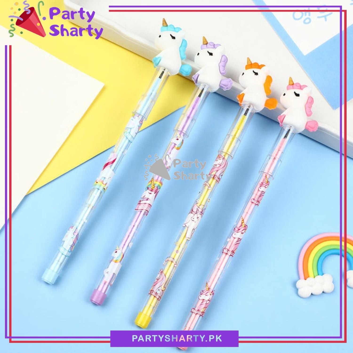 D-2 Cute Unicorn Bullet Pencil For Kids For Unicorn Theme Celebration