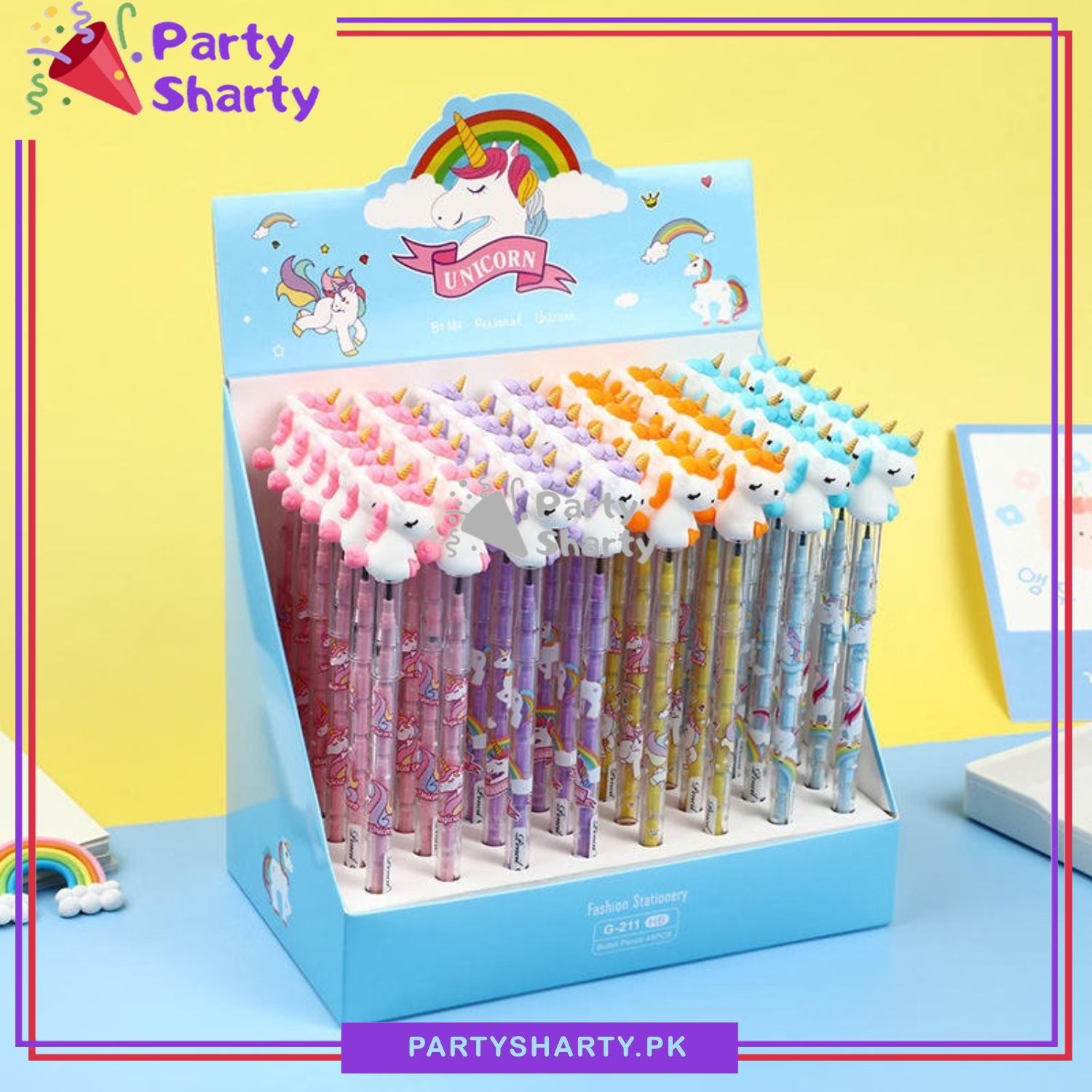 D-2 Cute Unicorn Bullet Pencil For Kids For Unicorn Theme Celebration