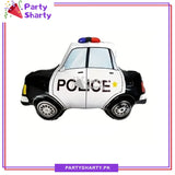 D-2 Police Car Foil Balloon for Police / Transport Theme Birthday Party Decoration and Celebration