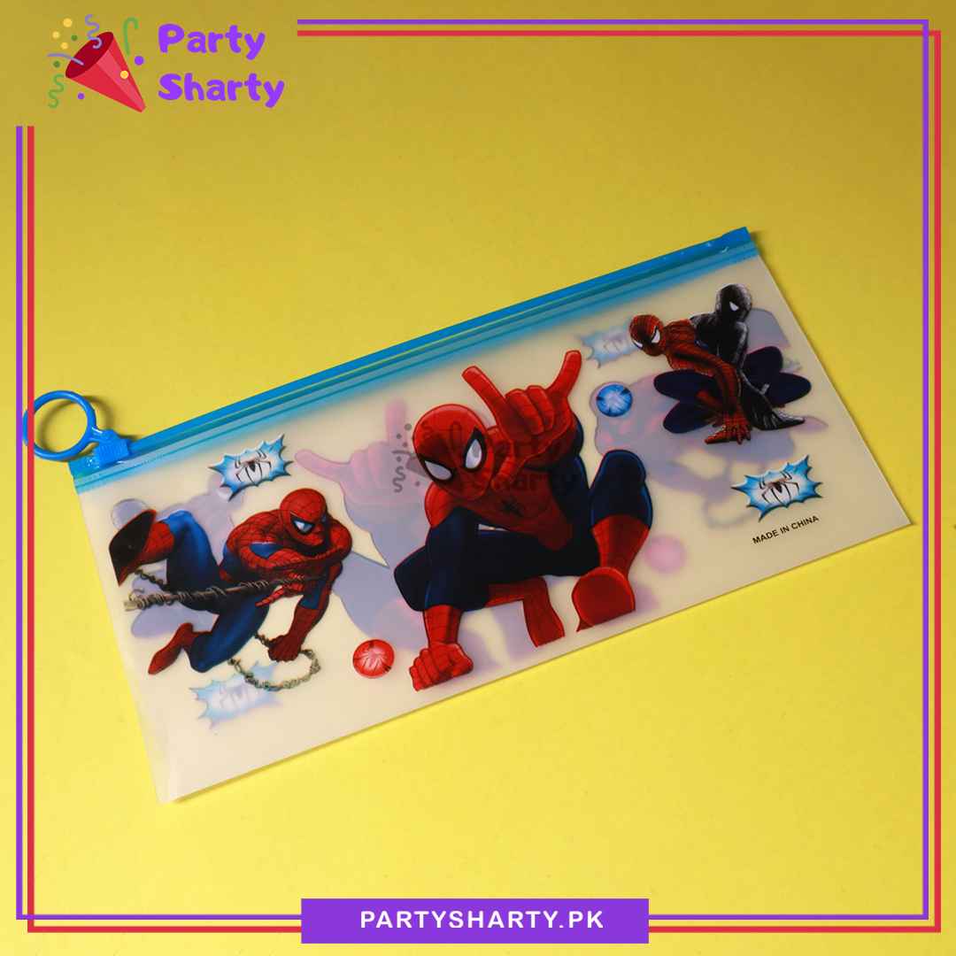 D-2 Small Spiderman Theme Character Pouch for Birthday Gift and School Going Kids