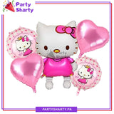 D-3 5pcs/set Hello Kitty Foil Balloons For Hello Kitty Theme Party Decoration & Celebration