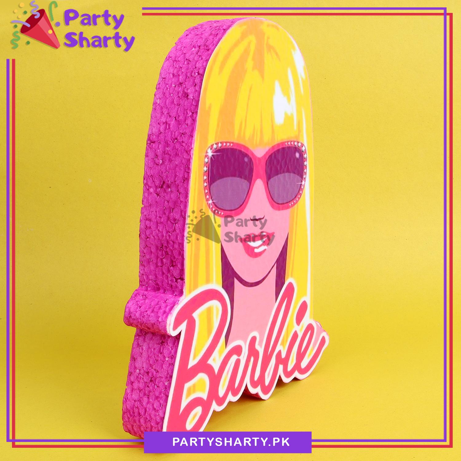 D-3 Barbie Character Thermocol Standee For Barbie Theme Based Birthday Celebration and Party Decoration