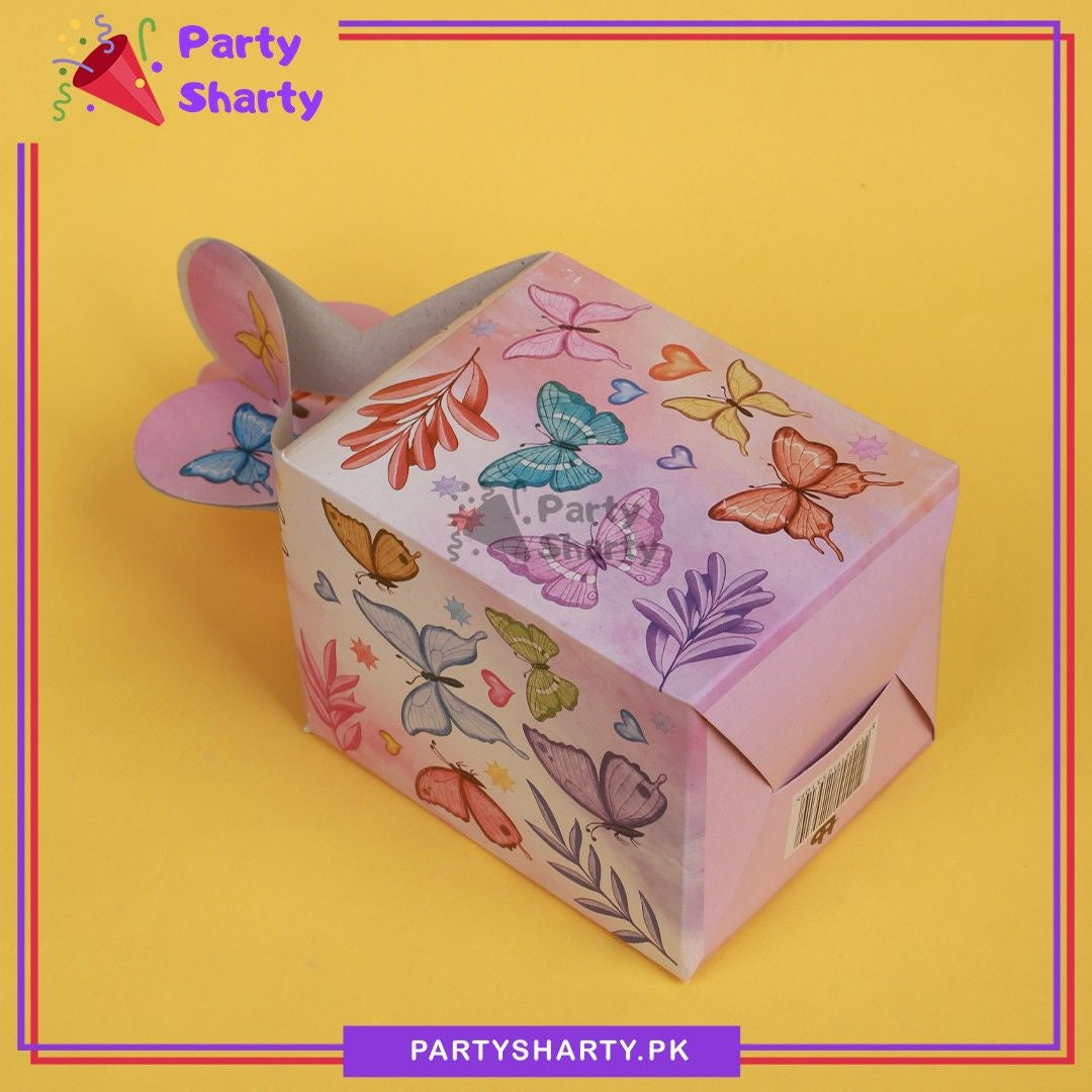 D-3 Butterfly Goody Boxes Pack of 10 For Butterfly Theme Birthday Celebration