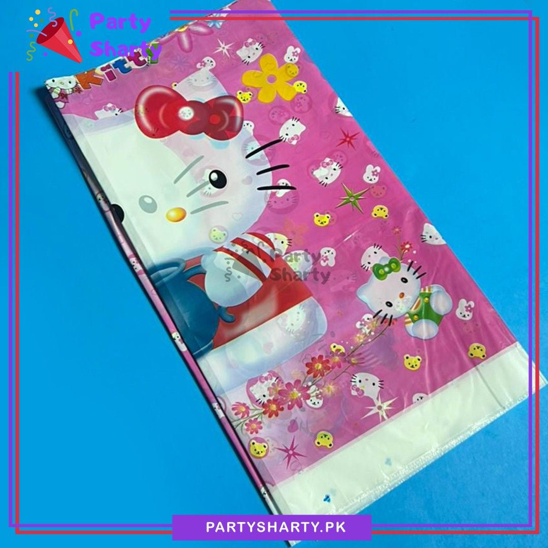 D-3 Hello Kitty Theme Table Cover for Theme Based Party Decoration