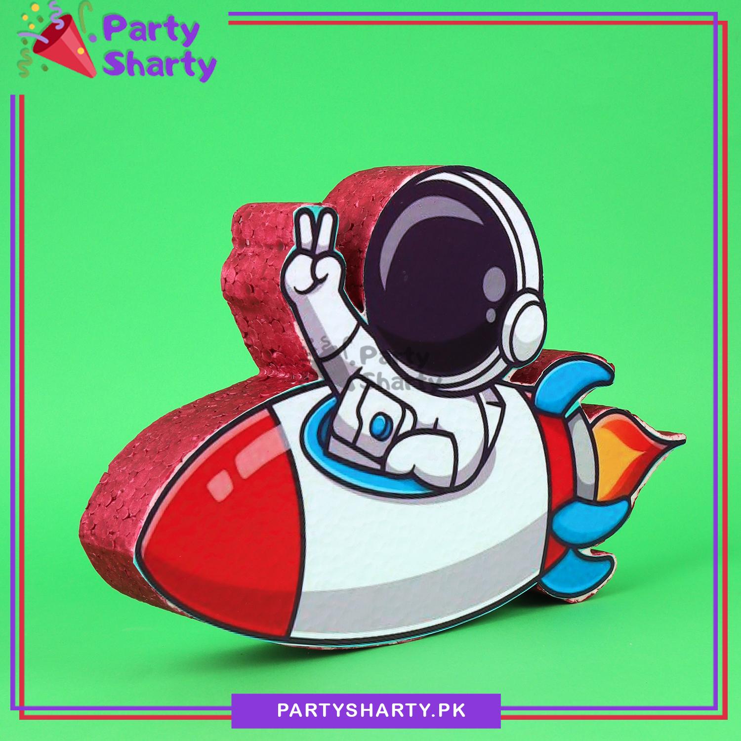 D-3 Space Theme Thermocol Standee For Outerspace Theme Based Birthday Celebration and Party Decoration
