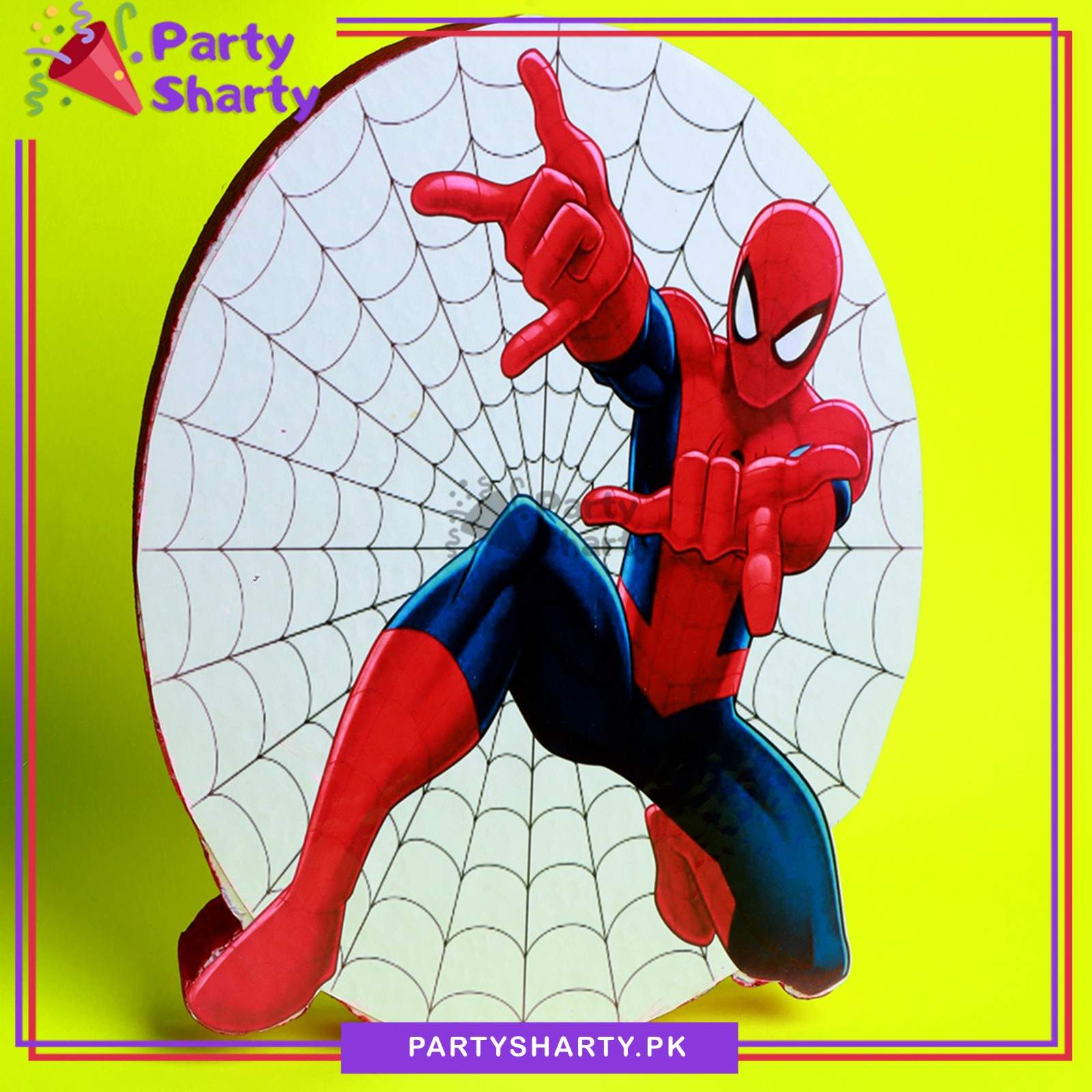 D-3 Spiderman Character Thermocol Standee For Spiderman Theme Based Birthday Celebration and Party Decoration