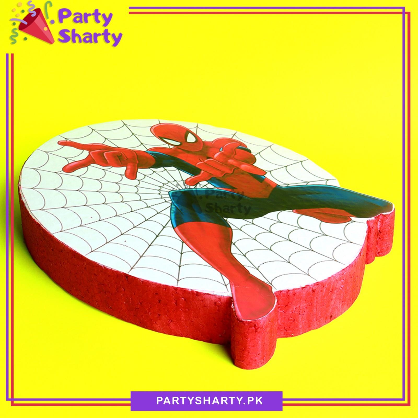 D-3 Spiderman Character Thermocol Standee For Spiderman Theme Based Birthday Celebration and Party Decoration