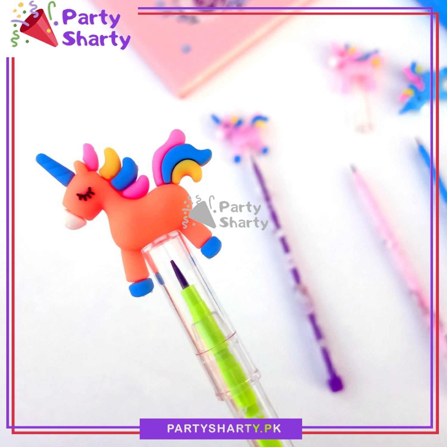 D-3 Cute Unicorn Bullet Pencil For Kids For Unicorn Theme Celebration