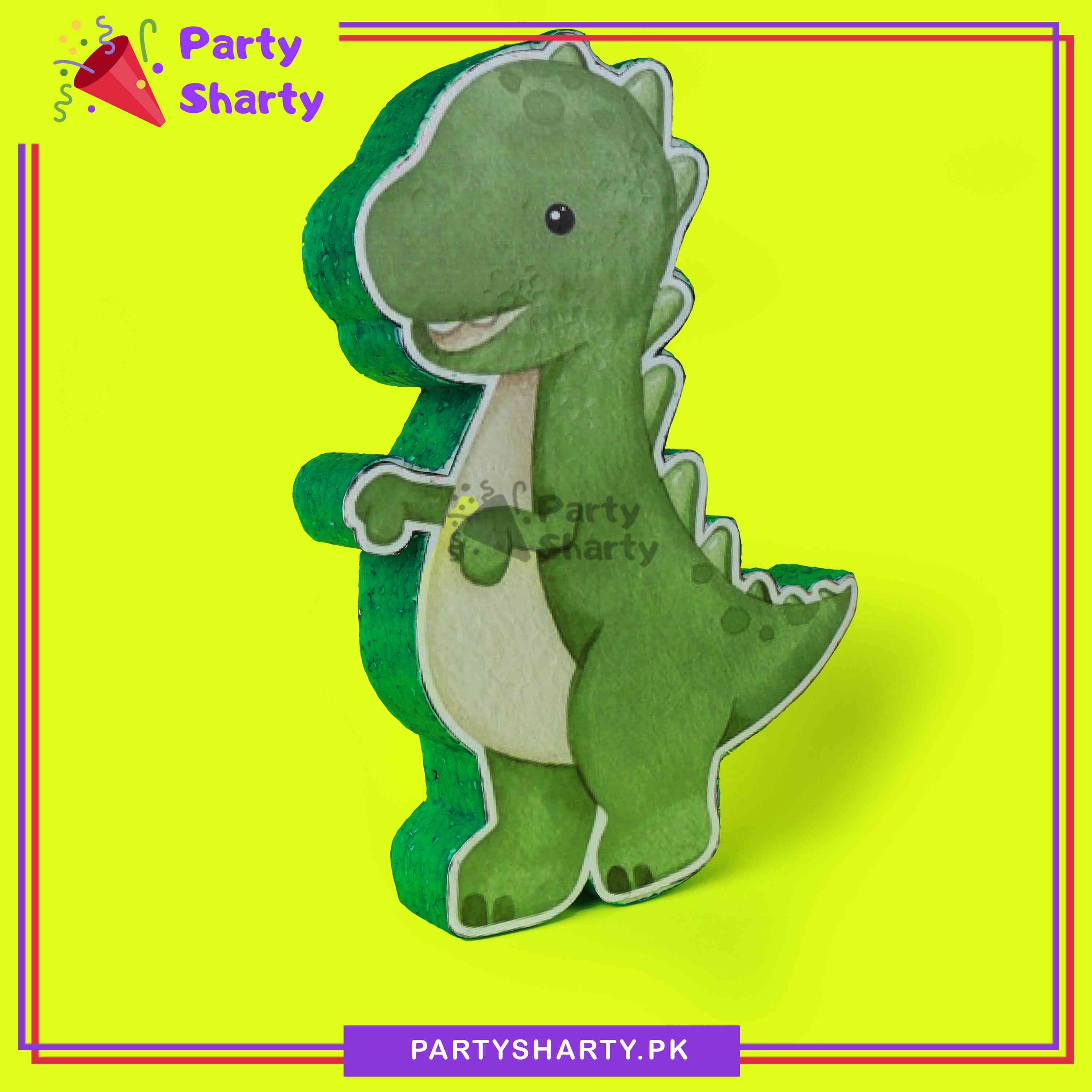 D-3 Dinosaur Character Thermocol Standee For Dinosaur Theme Based Birthday Celebration and Party Decoration