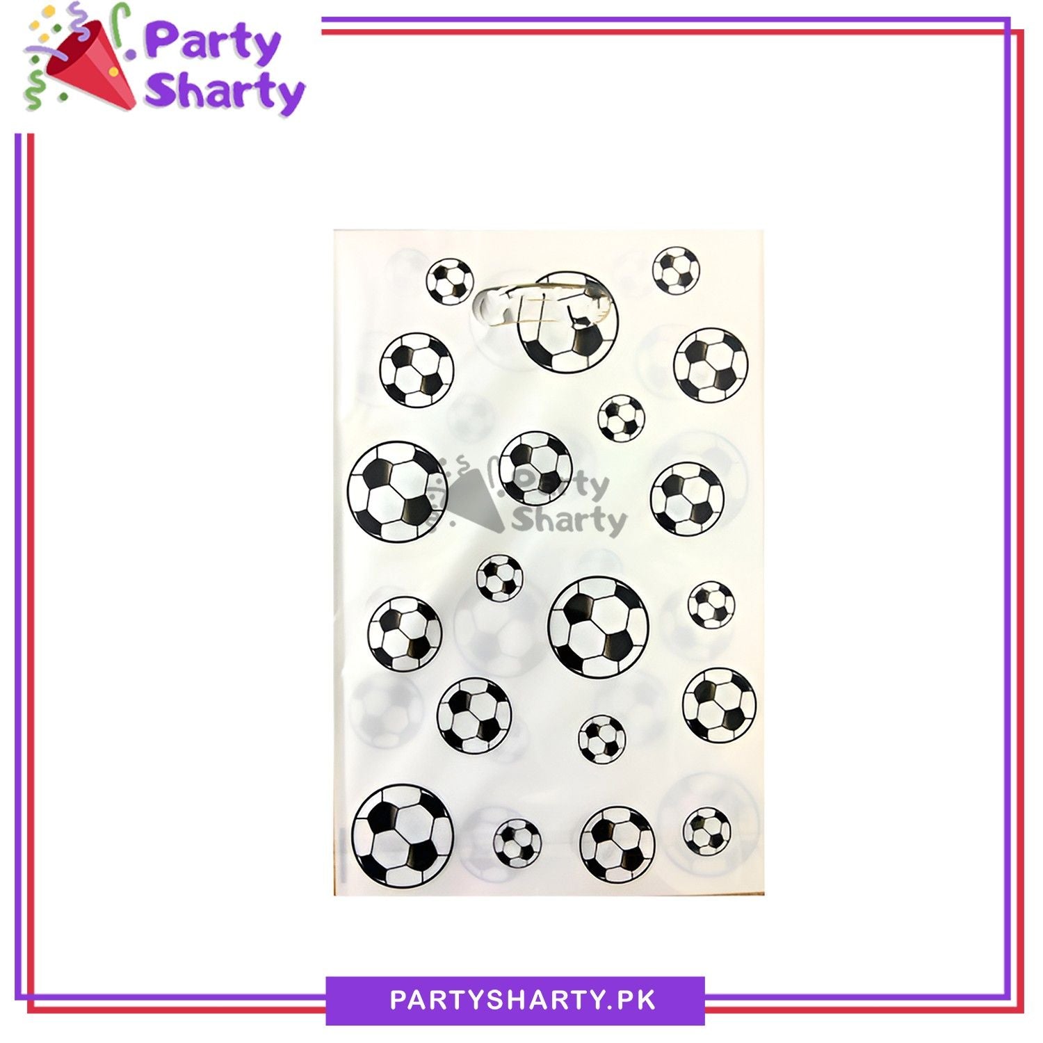 D-3 Football Theme Goody Bags Pack of 10 For Football Theme Party Decoration and Celebration