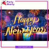 Happy New Year 2024 Panaflex Backdrop Banner For New Year Eve Party Celebration and Decorations