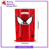 D-4 Spiderman Theme Goody Bag Pack Of 10 For Spiderman Theme Favor Bags