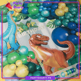 D-2 100pcs Dinosaur & Dragon Balloon Garland Theme Set For Birthday Decoration & Celebrations