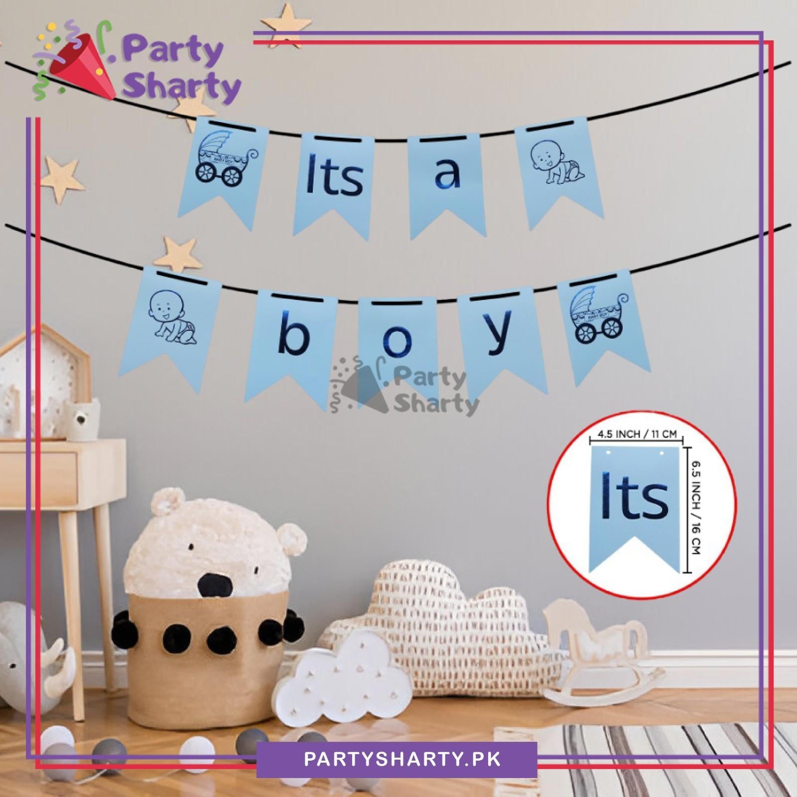D2 Its a Boy / Girl Card Banner for Welcome Baby Party Decoration & Celebration