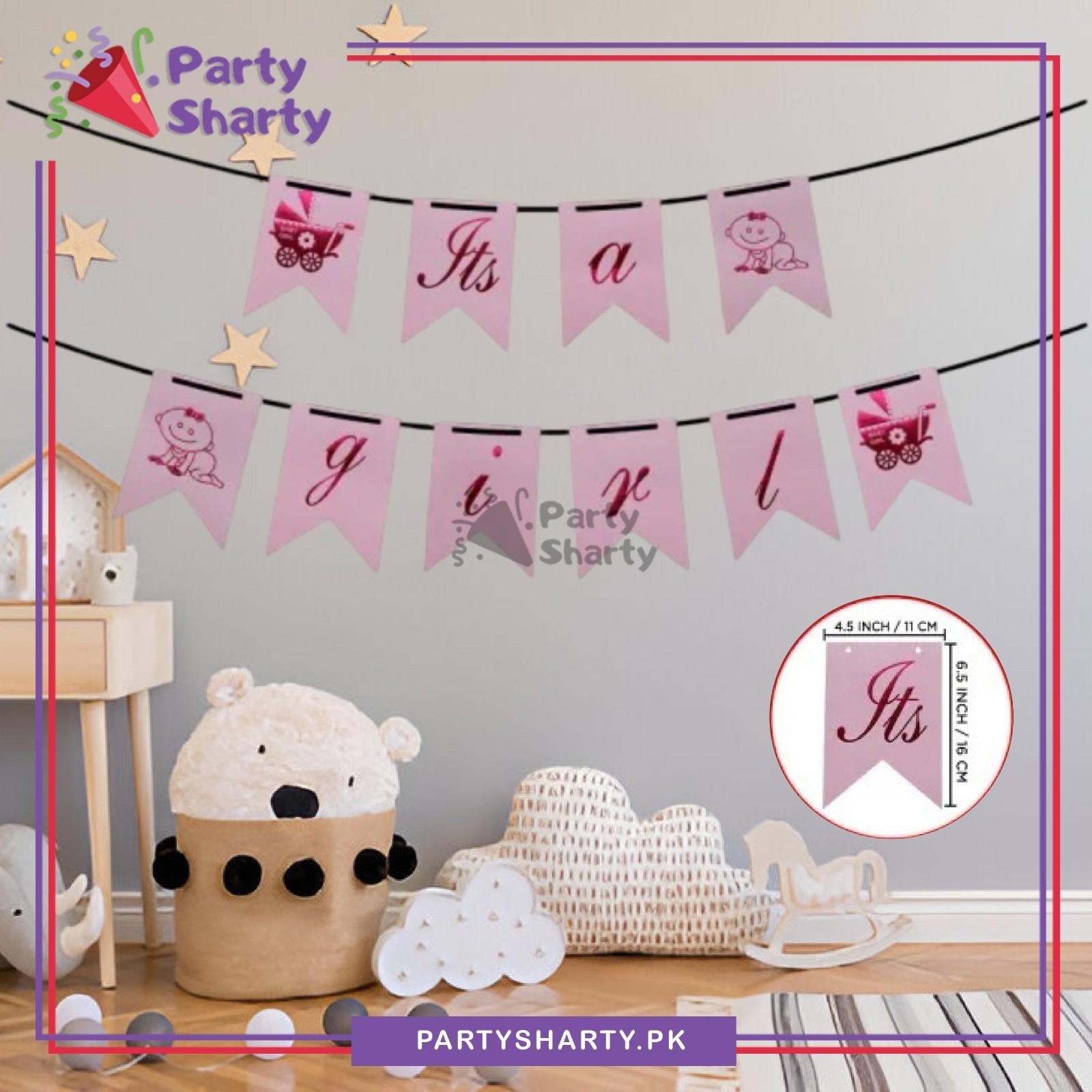 D2 Its a Boy / Girl Card Banner for Welcome Baby Party Decoration & Celebration