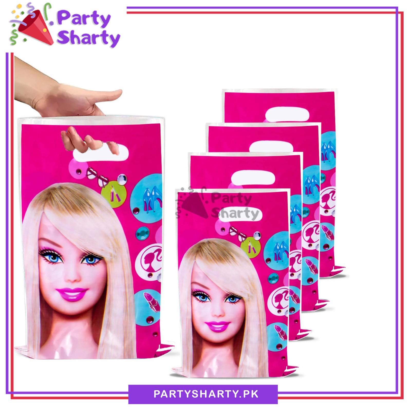 D3 Barbie Theme Loot Bags For Barbie Theme Birthday Party Goody Bags (Pack of 10)