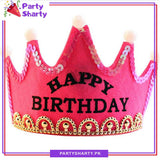 LED Light Up Birthday Hat Happy Birthday Crown Cap Headband For Birthday Party Decoration