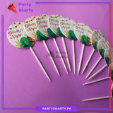 Small Dholki Night Mithai / Cup Cake Toppers For Dholki Decoration & Celebration